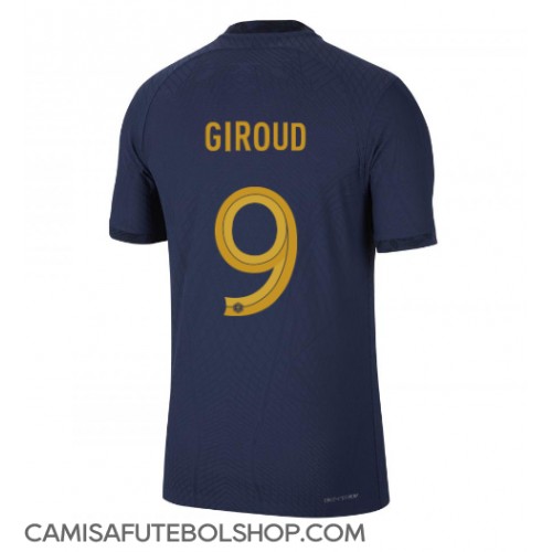 Camisa de time de futebol França Olivier Giroud #9 Replicas 1º Equipamento Mundo 2022 Manga Curta